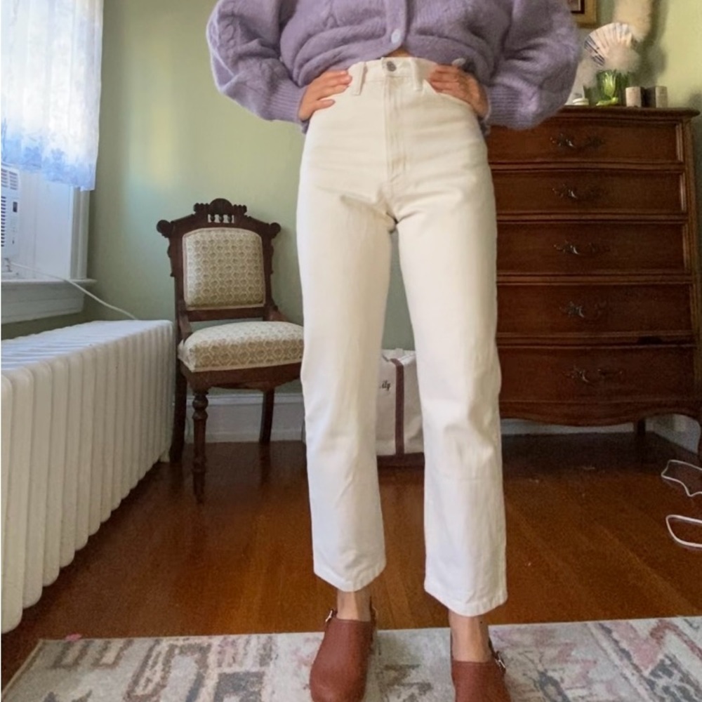 Shaina Mote Straight 100% Cotton Jean in Natural